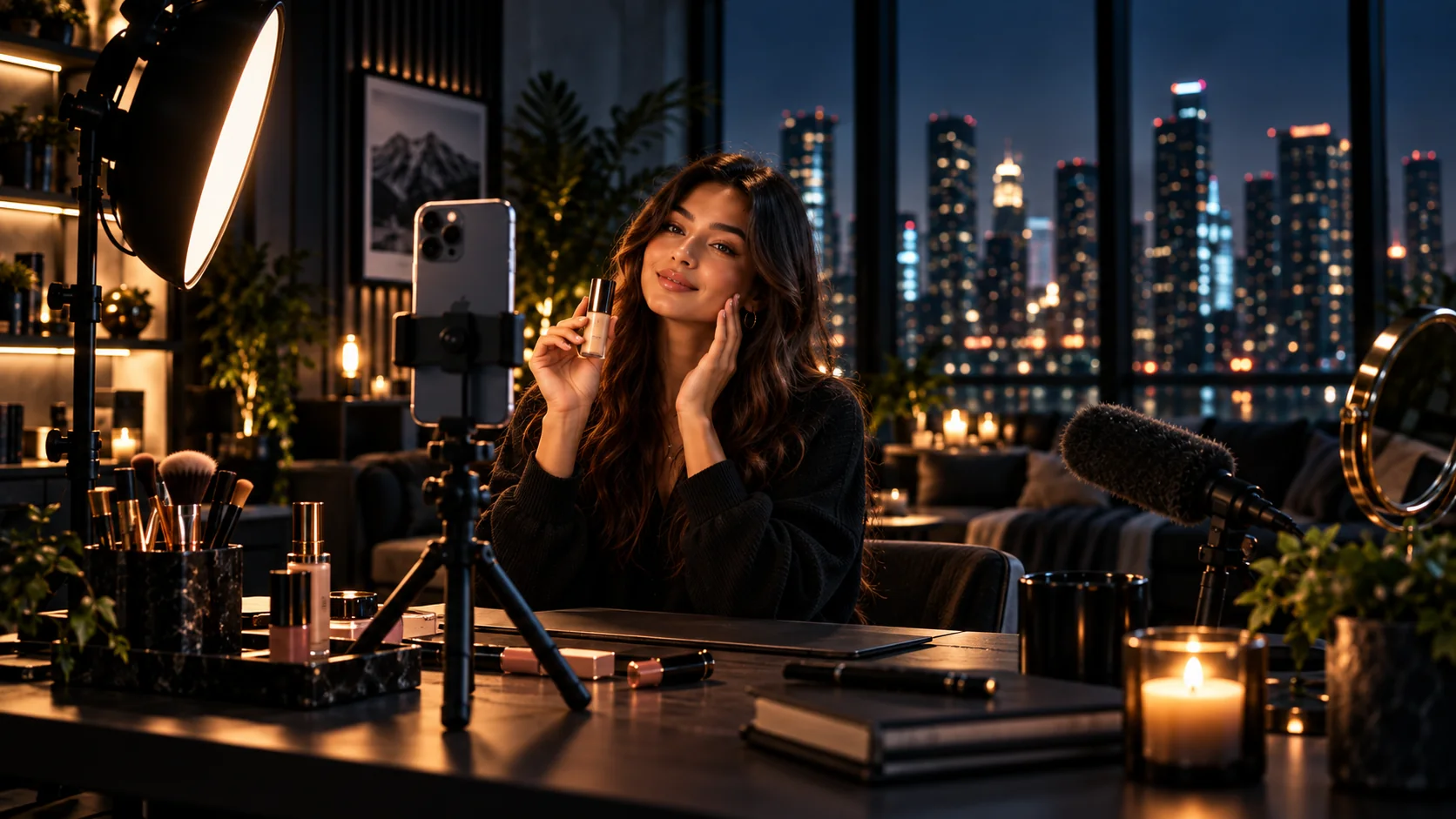 Beauty creator social media campaign production